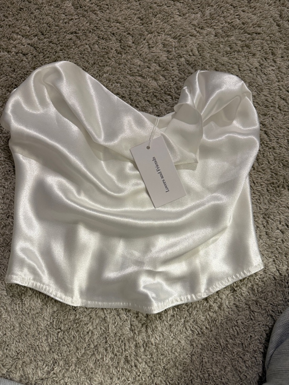 lovers&friends Satin Cowl Neck corset